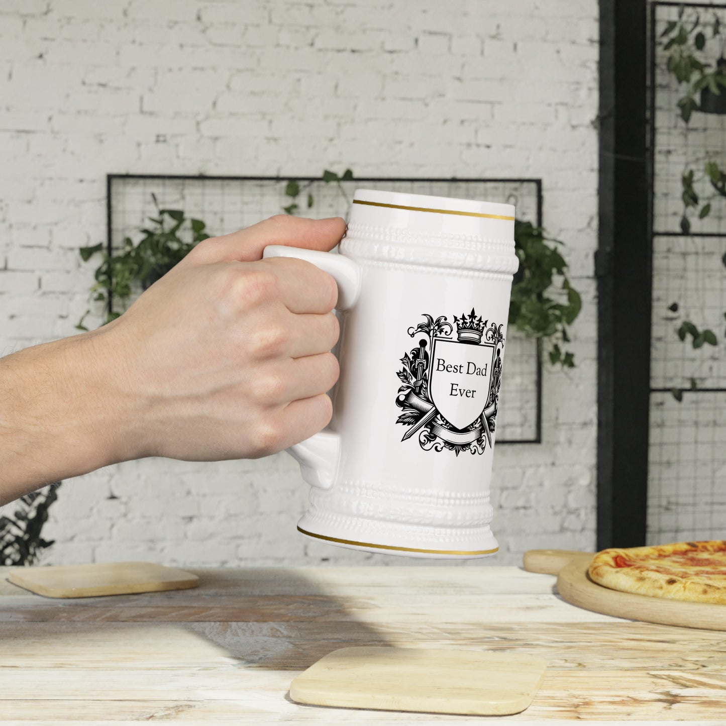 Best Dad Ever Beer Stein Mug | Father’s Day Gift for Beer-Loving Dads | New Dad Mug | Dad Beer Mug Gift Idea