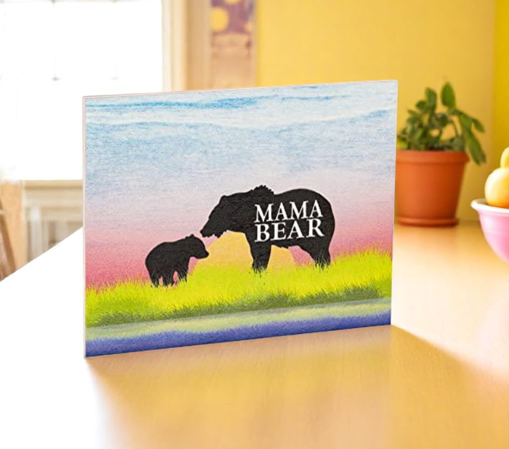 JennyGems Mom Gifts From Daughters, Mothers Day Gifts for Mom, Farmhouse Wall Decor, 7.25 x 6 Wooden Sign, Made in USA
