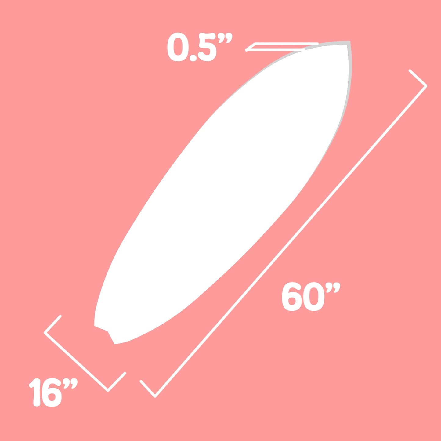 No Wake Zone PVC Surfboard Wall Art