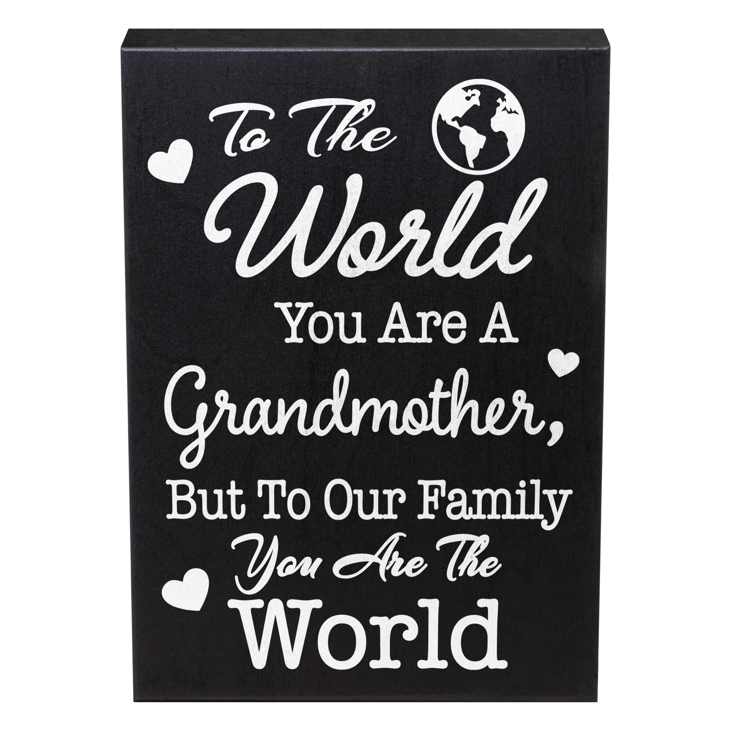JennyGems Grandmother Sign Decor Plaque, Mother's Day Gift, 6x8 Inches, Made in USA