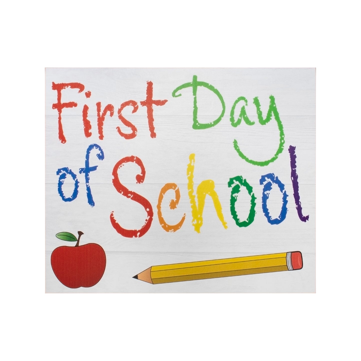 JennyGems Back To School Supplies, First and Last Day of School Reversible Sign, Double Sided, 10x12" First Day of School Sign, First Day Last Day of School Board, American Made