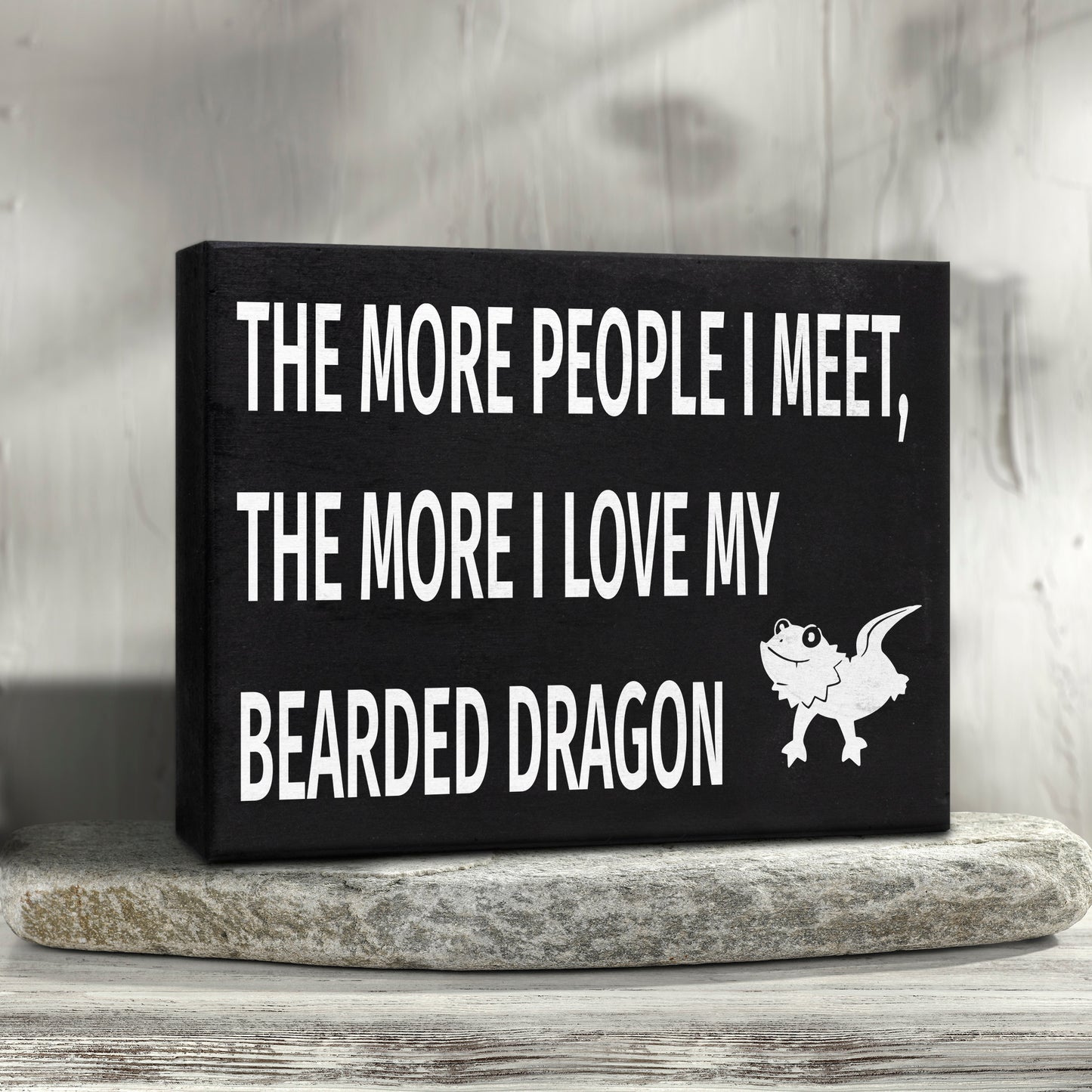 JennyGems Funny Bearded Dragon Sign | Bearded Dragon Plaque | Bearded Dragon Accessories | Bearded Dragon Gifts | Bearded Dragon Decorations | Wooden Home Decor | Reptiles Hanging Sign…