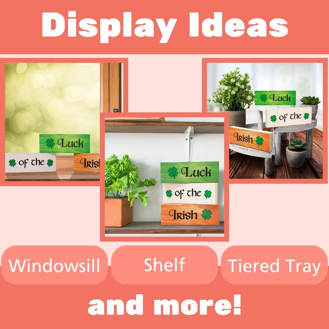 St Patricks Day Decorations Gift, Luck of the Irish Decor Set