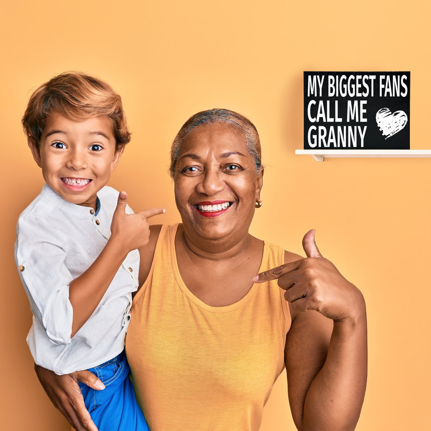 My Biggest Fans Call Me Granny Wooden Sign
