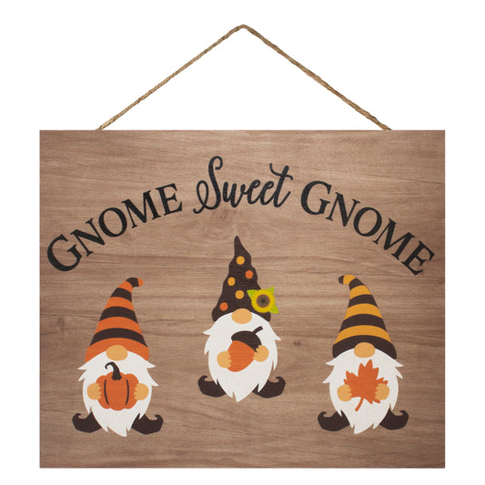 Gnome Sweet Gnome Fall Sign, Fall Gnome Decorations, Front Door Decorations Door Wreath Sign, Fall Gnome Decor, Thanksgiving Decor
