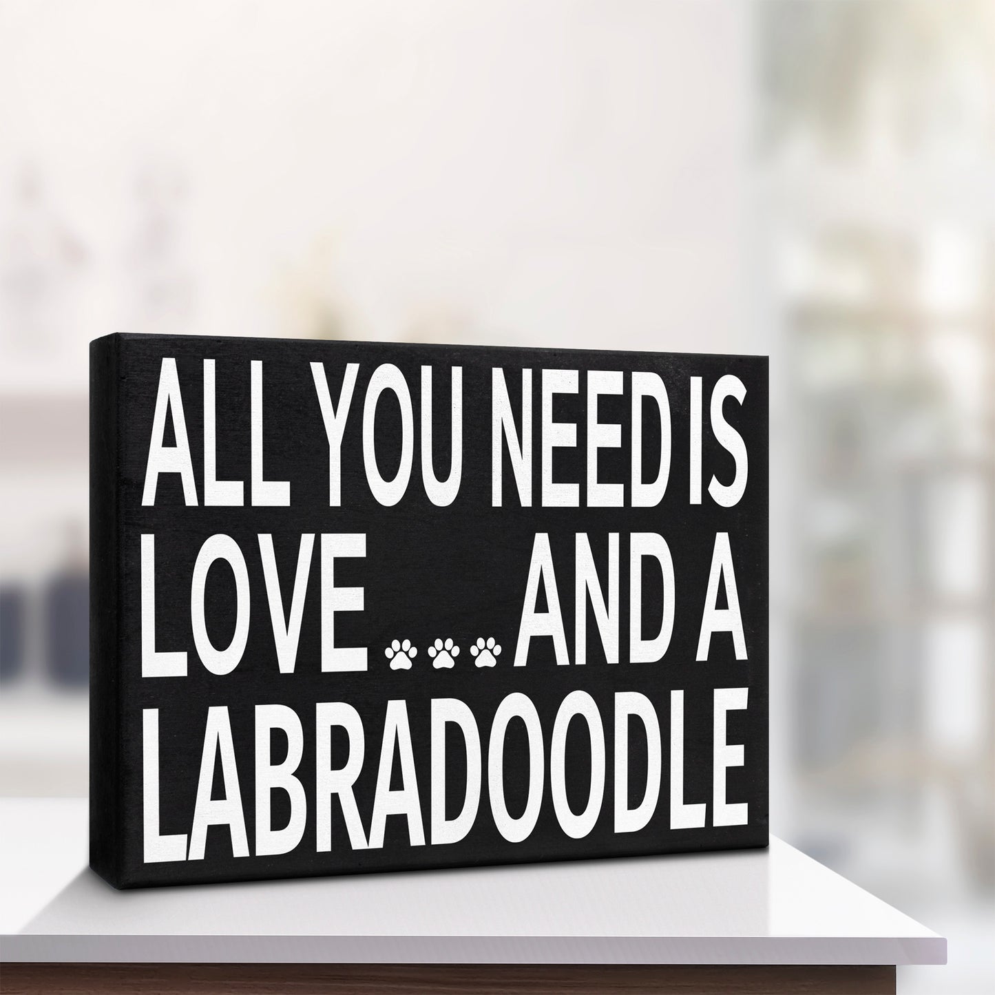 JennyGems All You Need Is Love and a Labradoodle Wood Sign, Labradoodle Dogs, Labradoodle Gifts, Box Sign, Labradoodle Home Decor, Labradoodle Lovers