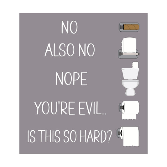 Funny Changing the Toilet Paper Sign