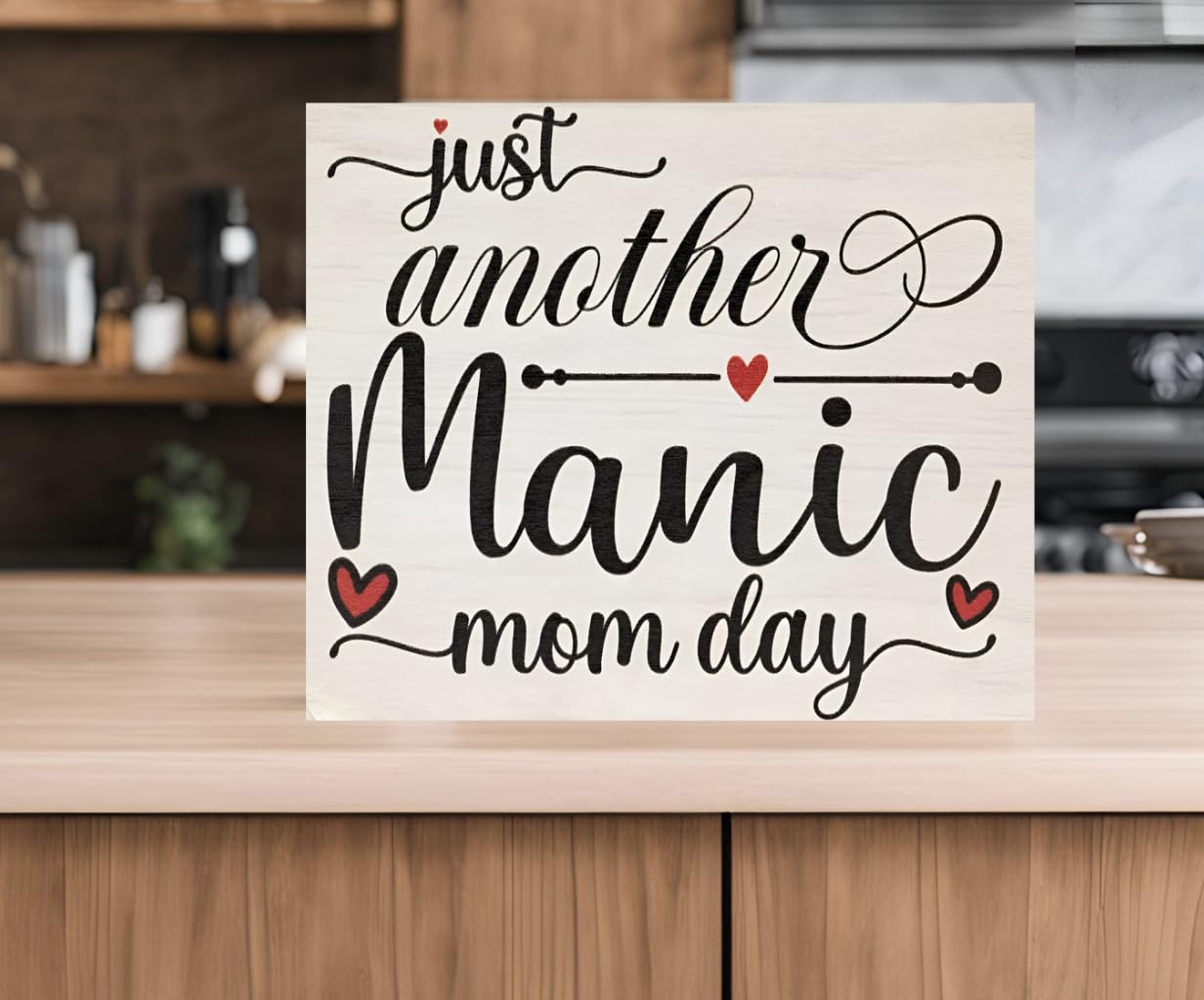 JennyGems Mom Gifts From Daughters, Mothers Day Gifts for Mom, Farmhouse Wall Decor, 7.25 x 6 Wooden Sign, Made in USA