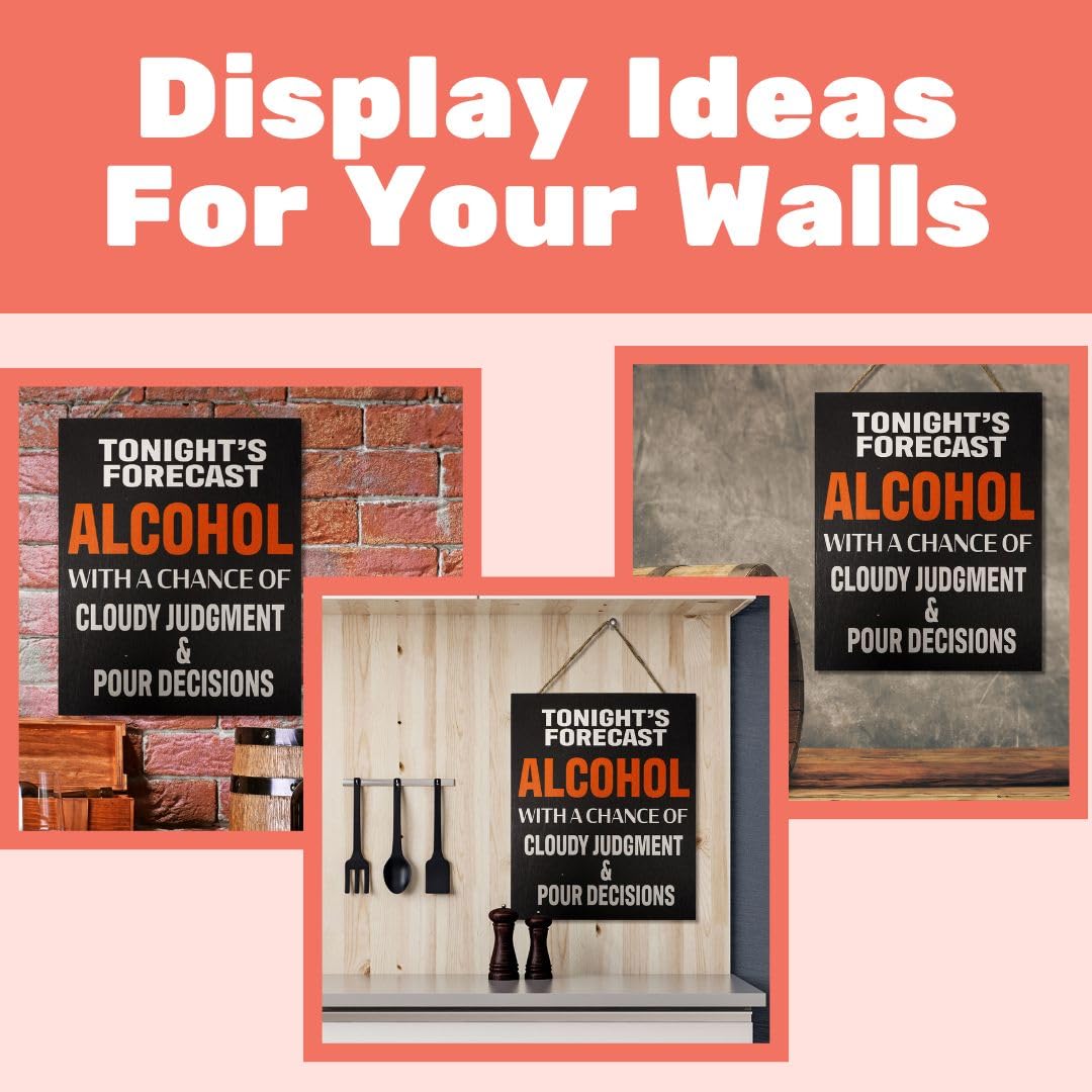 JennyGems Home Bar Decor, Funny Drinking Signs, Man Cave Garage Pub Beer Sign, Friend Gifts, 10 x 12 Inches, Made in USA