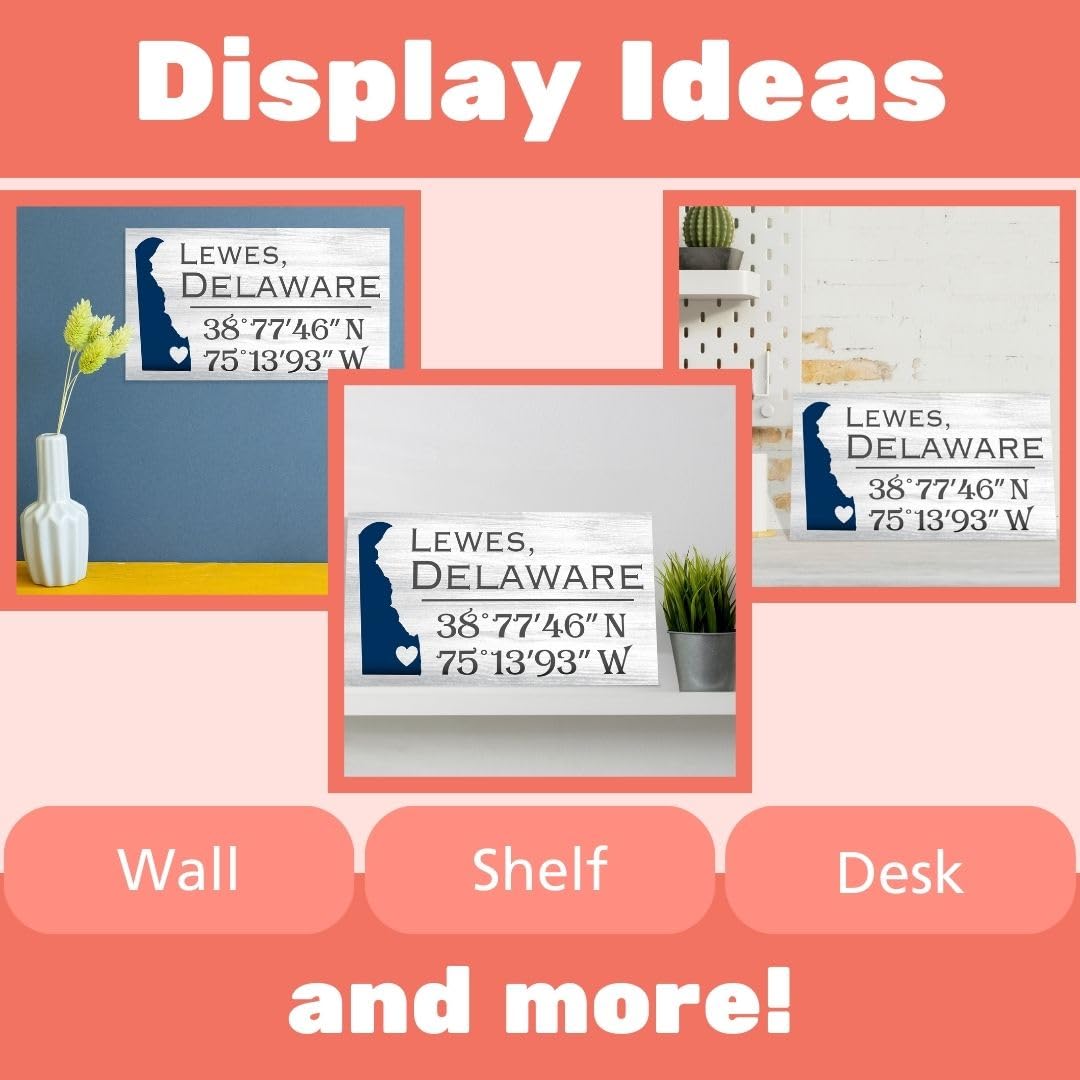 Lewes Delaware Memories Sign and Decor