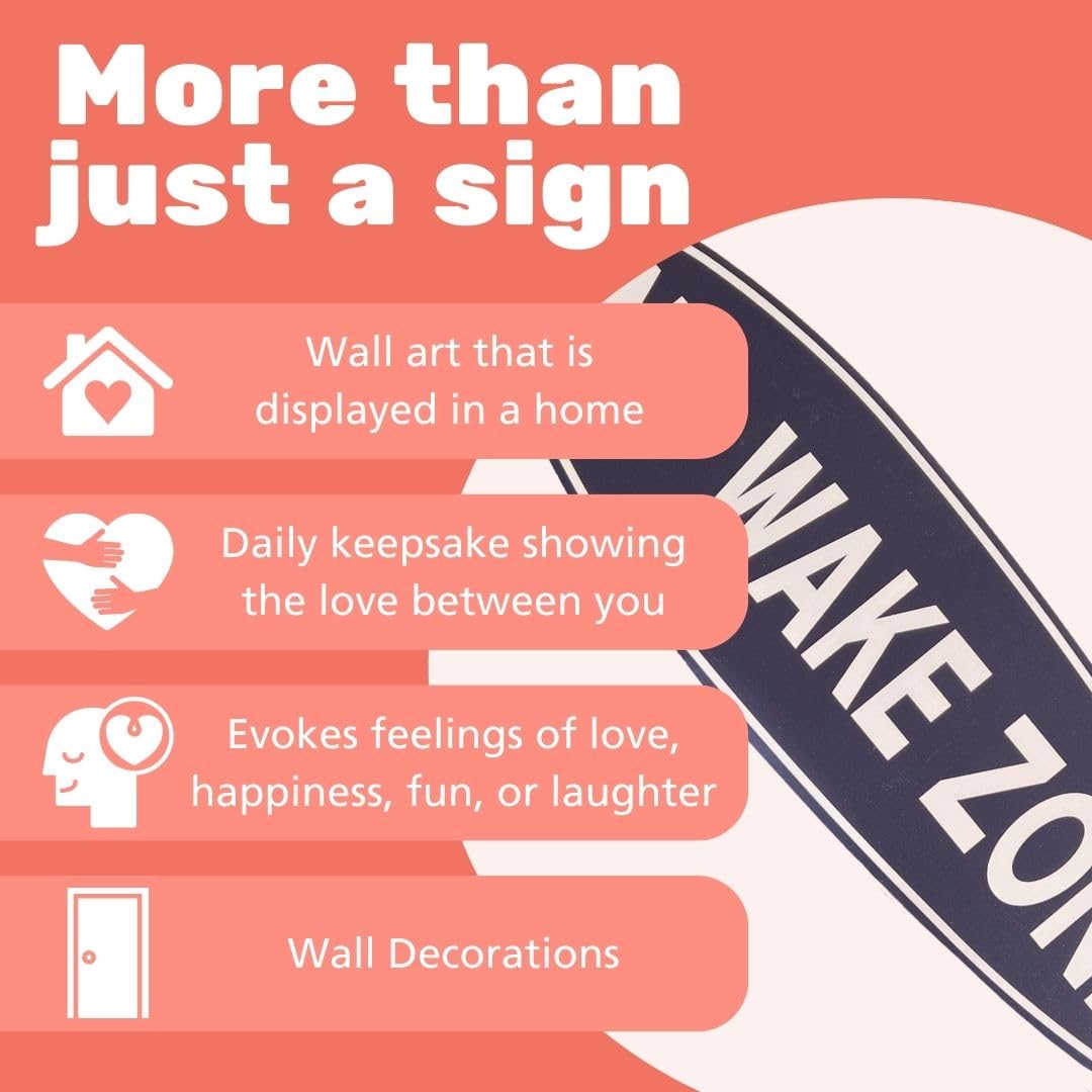 No Wake Zone PVC Surfboard Wall Art