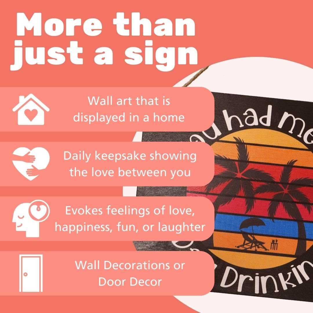 JennyGems Home Bar Decor, Funny Drinking Signs, Man Cave Garage Pub Beer Sign, Friend Gifts, 10 x 12 Inches, Made in USA