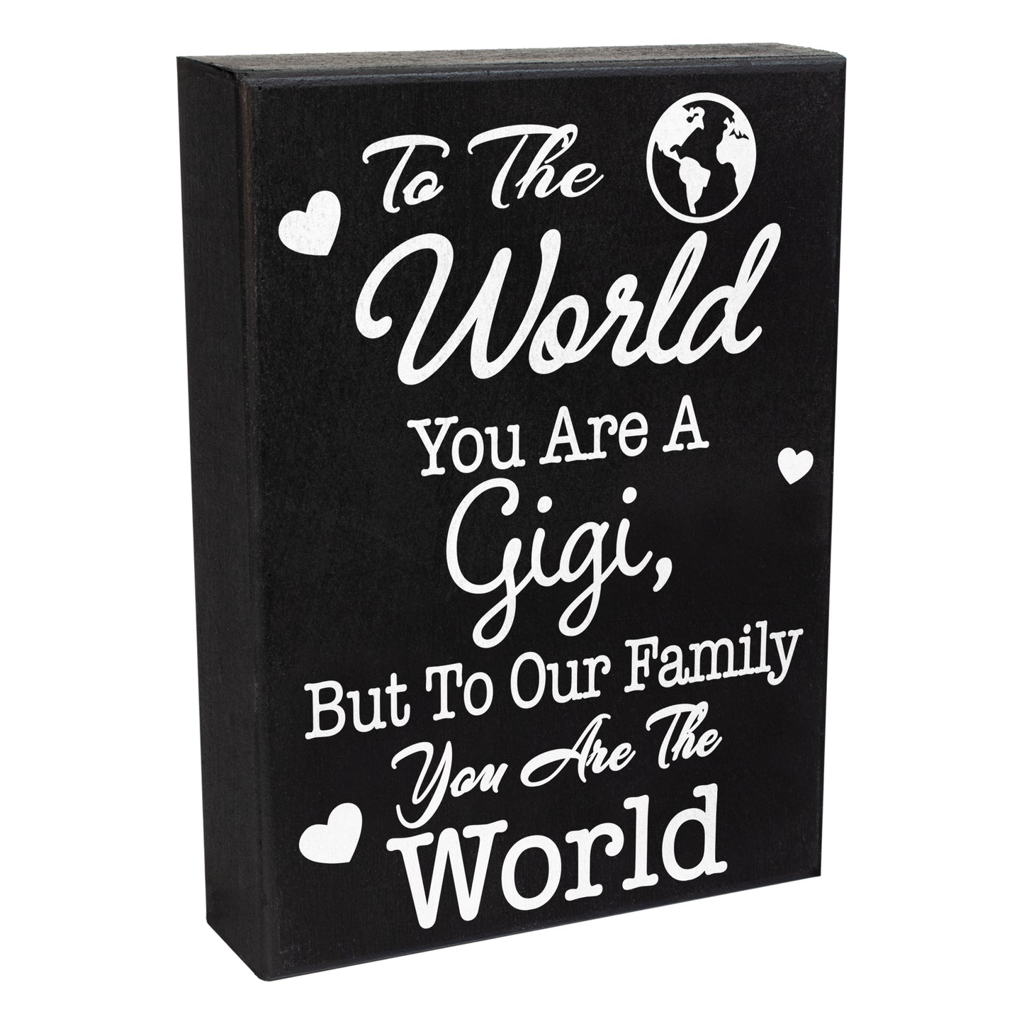 JennyGems Gigi Gift Sign Decor Plaque, Gifts for Gigi, Gigi Sayings, 6x8 Inch Wood Sign, Wall Hanging and Shelf Sign, Made in USA