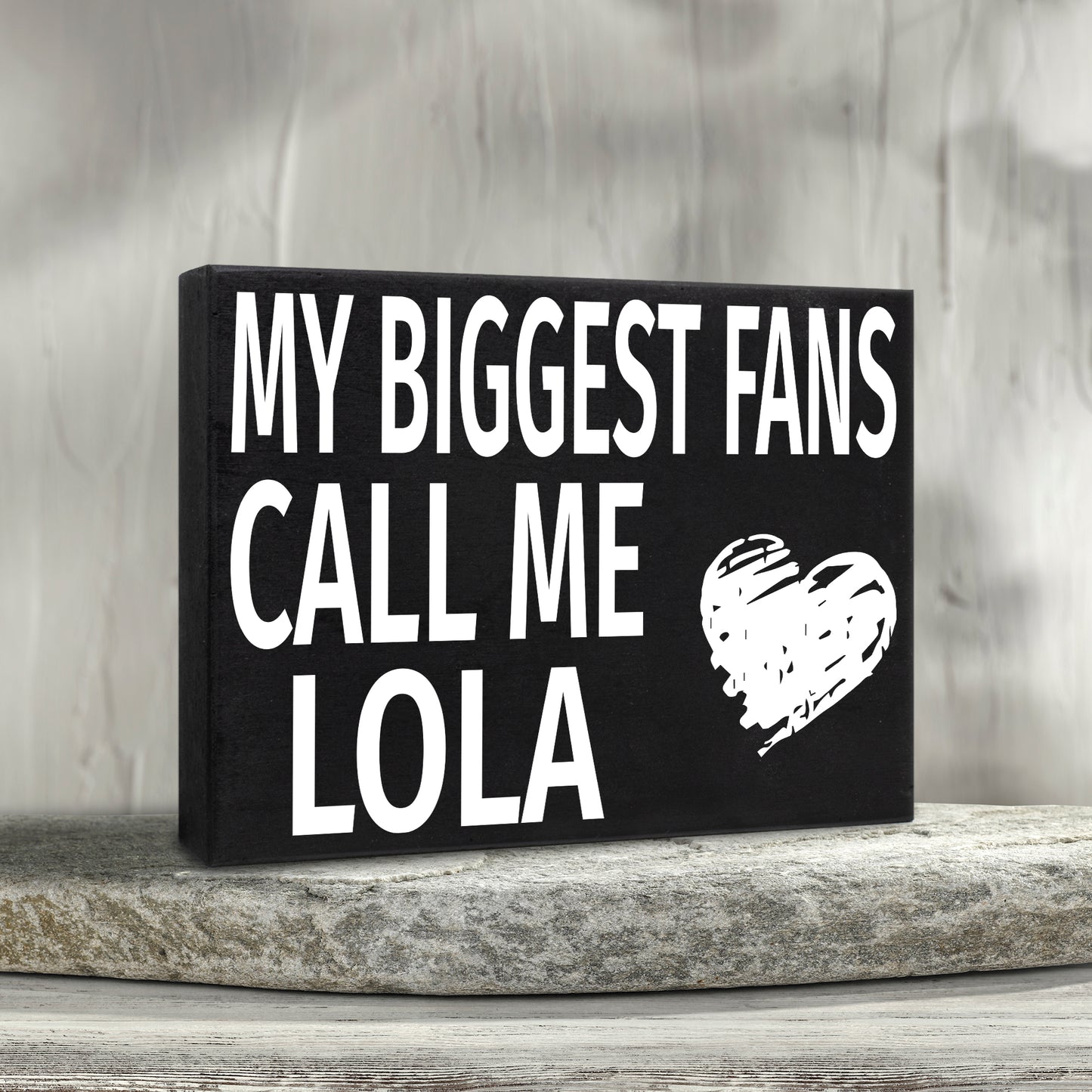 JennyGems My Biggest Fans Call Me Lola Sign, Lola Gift, Lola Decor, Lola Plaque, 8x6 Inches, American Made