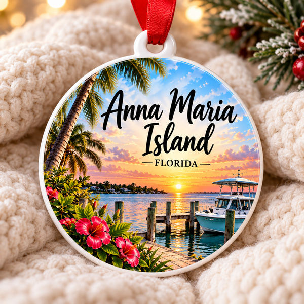 Anna Maria Island Florida Christmas Ornament - Vacation Souvenir