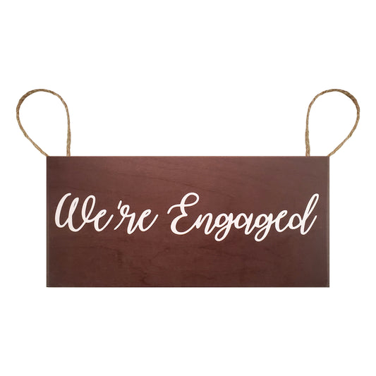 JennyGems We're Engaged | Engagement Photo Prop Sign | Engagement Announcement | Engagement Photoshoot Sign | Engagement Party Decoration|