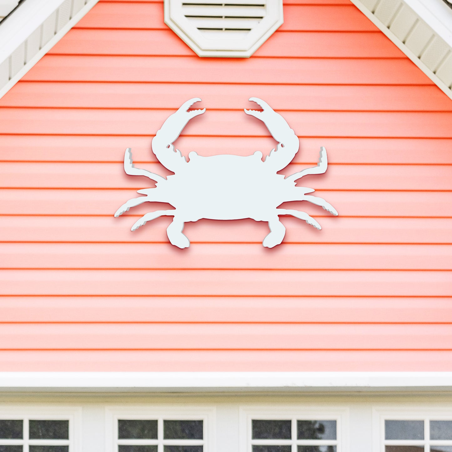 Outdoor PVC Crab Wall Decor, 2 Foot