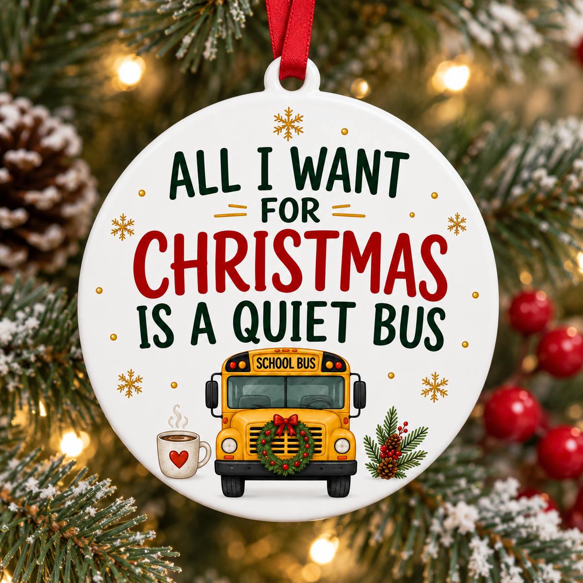 School Bus Driver Ornament