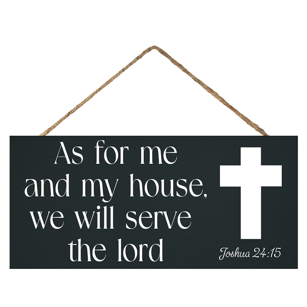 JennyGems As for Me and My House We Will Serve the Lord Inspirational Scripture Wall Art, Christian Wall Decor, Religious Gifts, Housewarmings