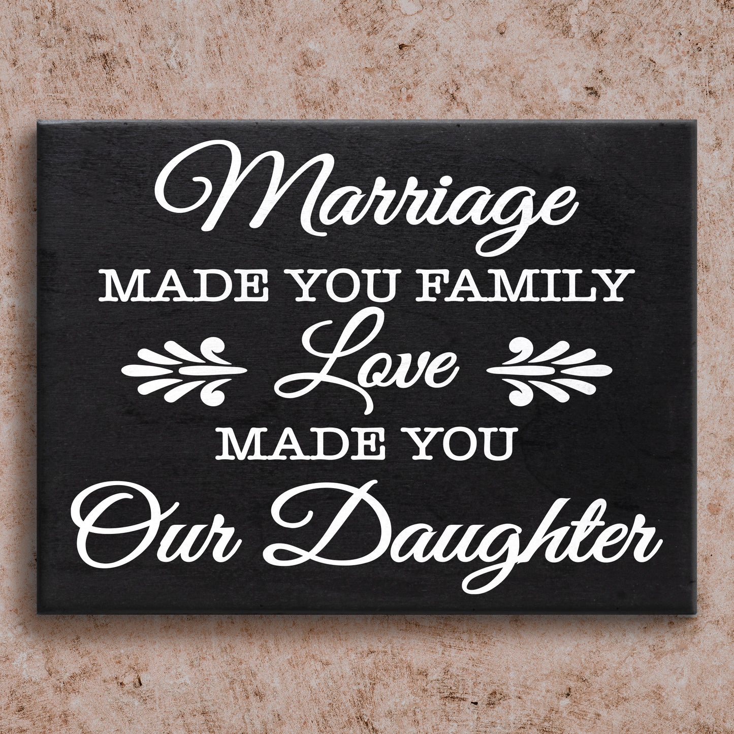 JennyGems Gifts for Daughter in Law From Mother in Law, Daughter in Law Gift Ideas, Daughter-in-Law Gift Sign Decor Plaque, 8x6 Inch Wood Sign, Wedding Gifts for Daughter in Law