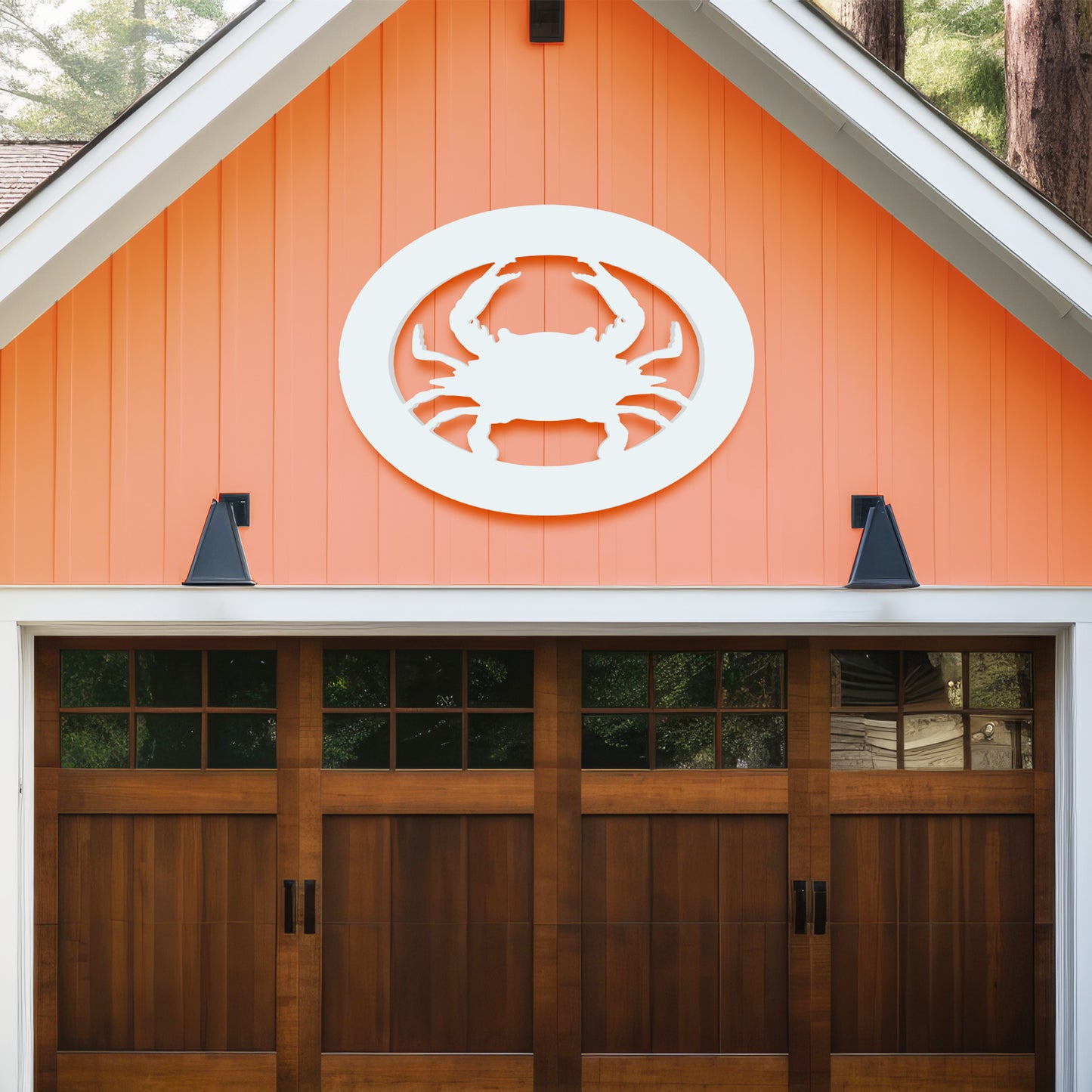 Outdoor PVC Crab Wall Decor, 4 Foot