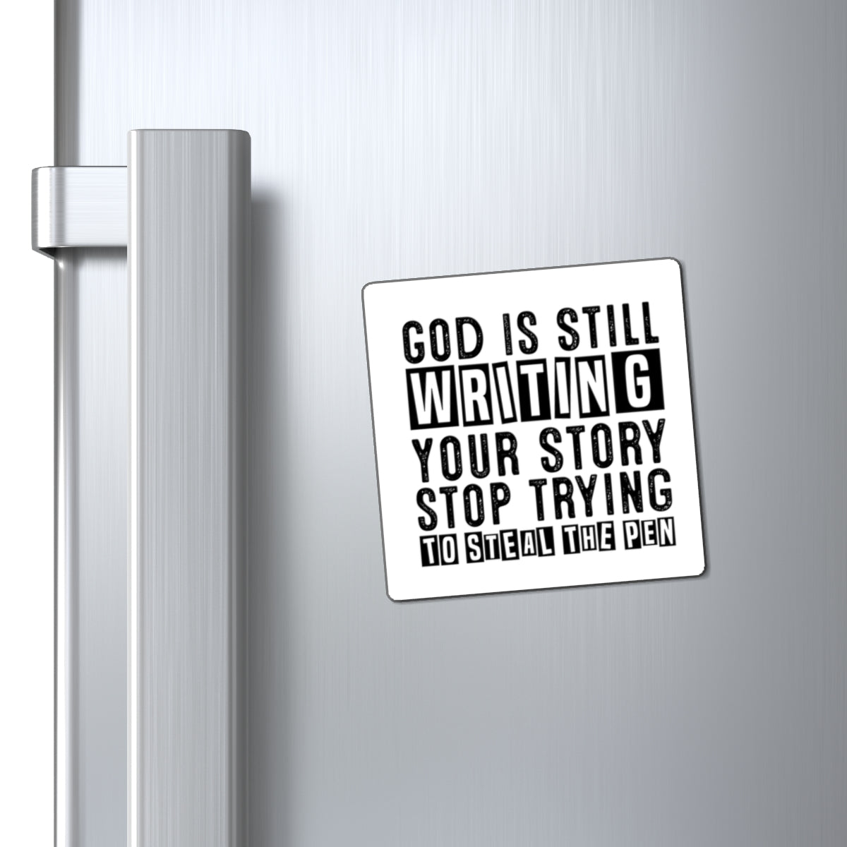 God is Writing Your Story Fridge Magnet, Religious Faith Decor, Inspirational Gift, Christian Home Decor