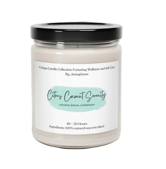 Wellness & Self Care Soy Candle – Relaxing Spa Candle for Tranquility, Stress Relief, and Meditation