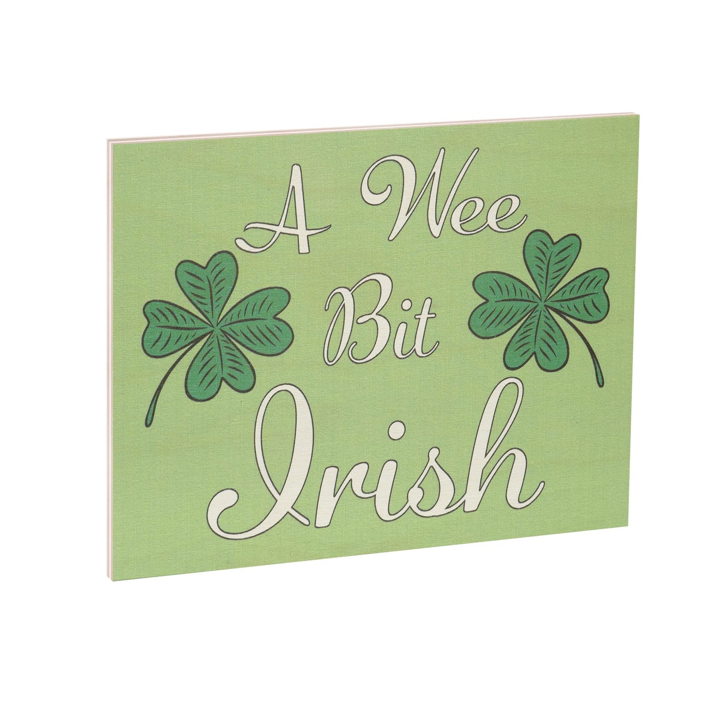 JennyGems St Patricks Day Decor, St Patricks Day Wooden Sign, Irish Decorations for Home, 7.25 x 6 Hanging Wood Sign