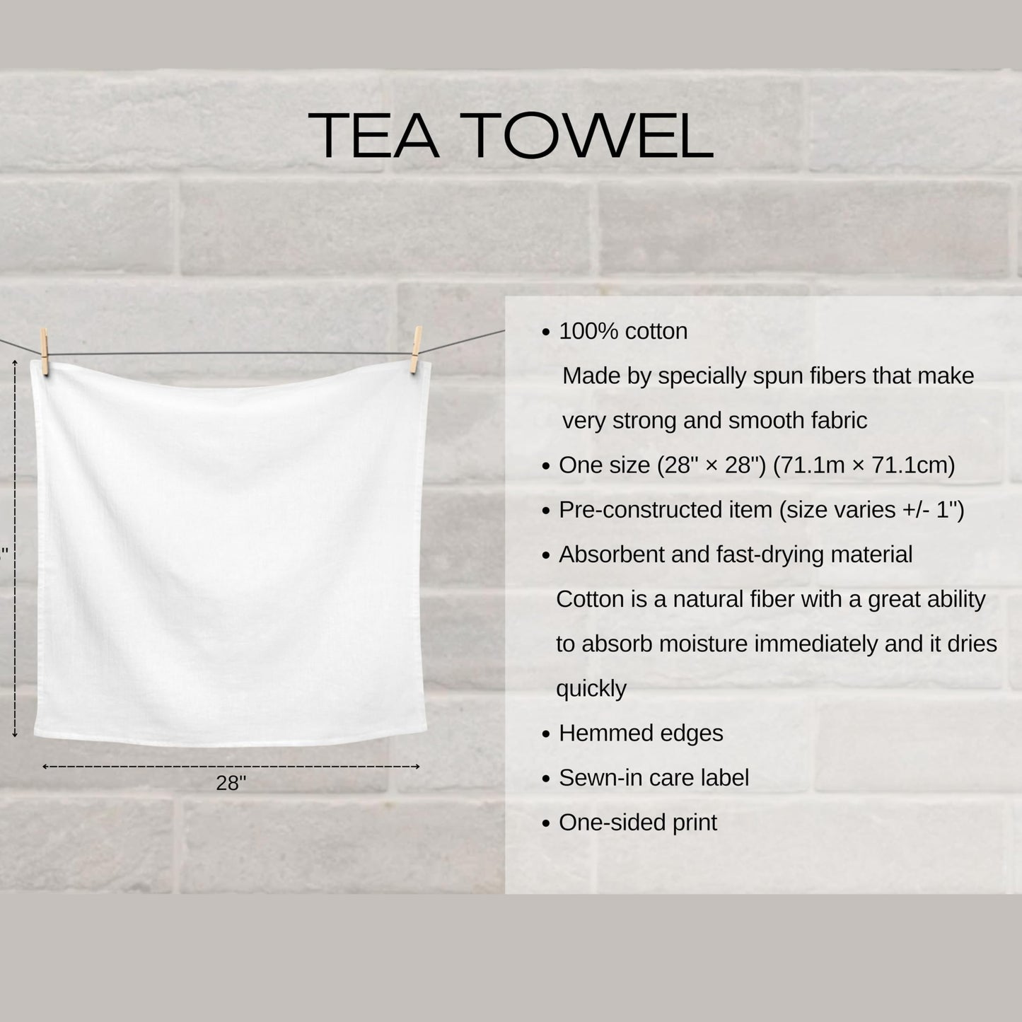 Funny Labrador Retriever Cotton Poly Tea Towel