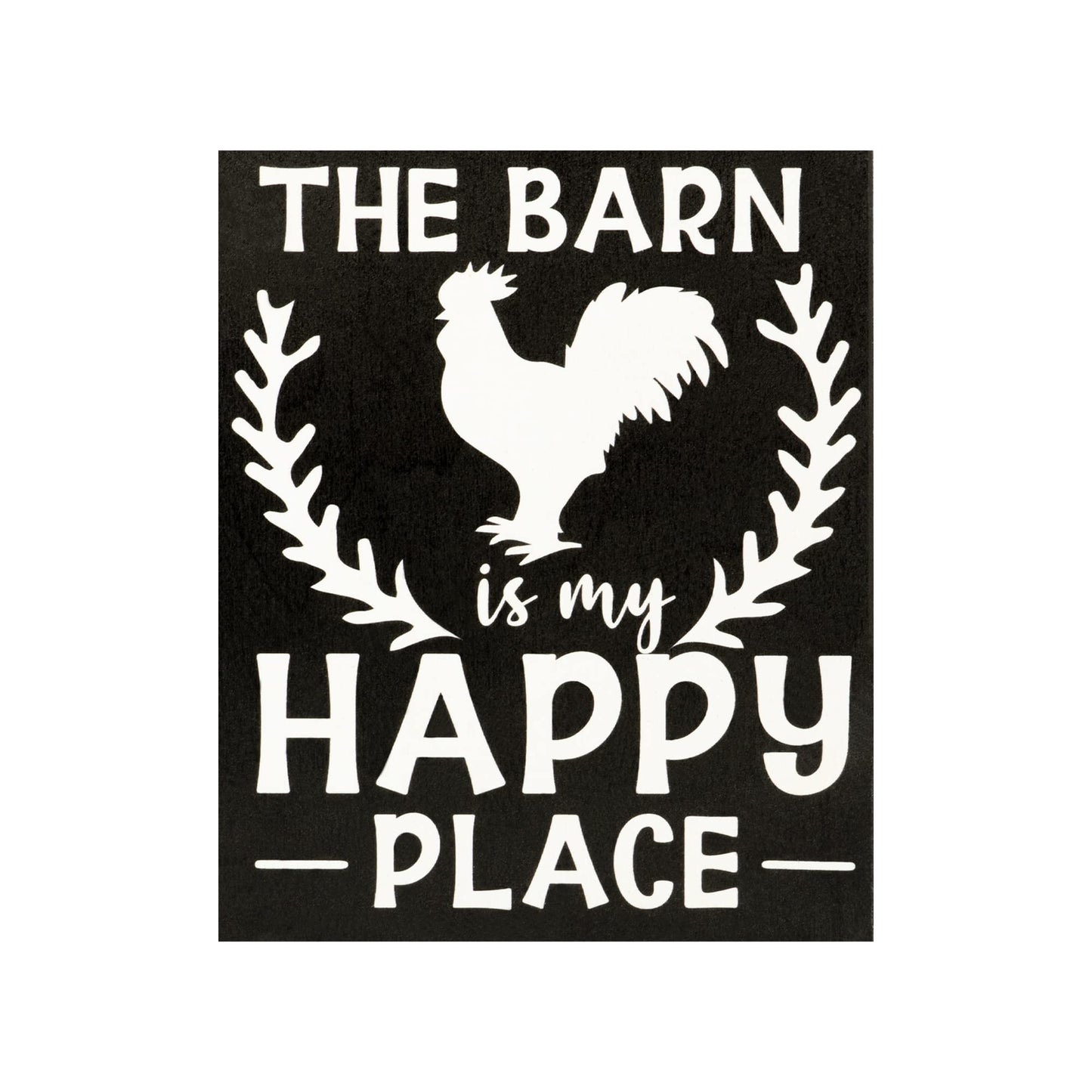 The Barn is My Happy Place Wooden Sign, Farmhouse Decor, Country Farm Gifts, Made in USA