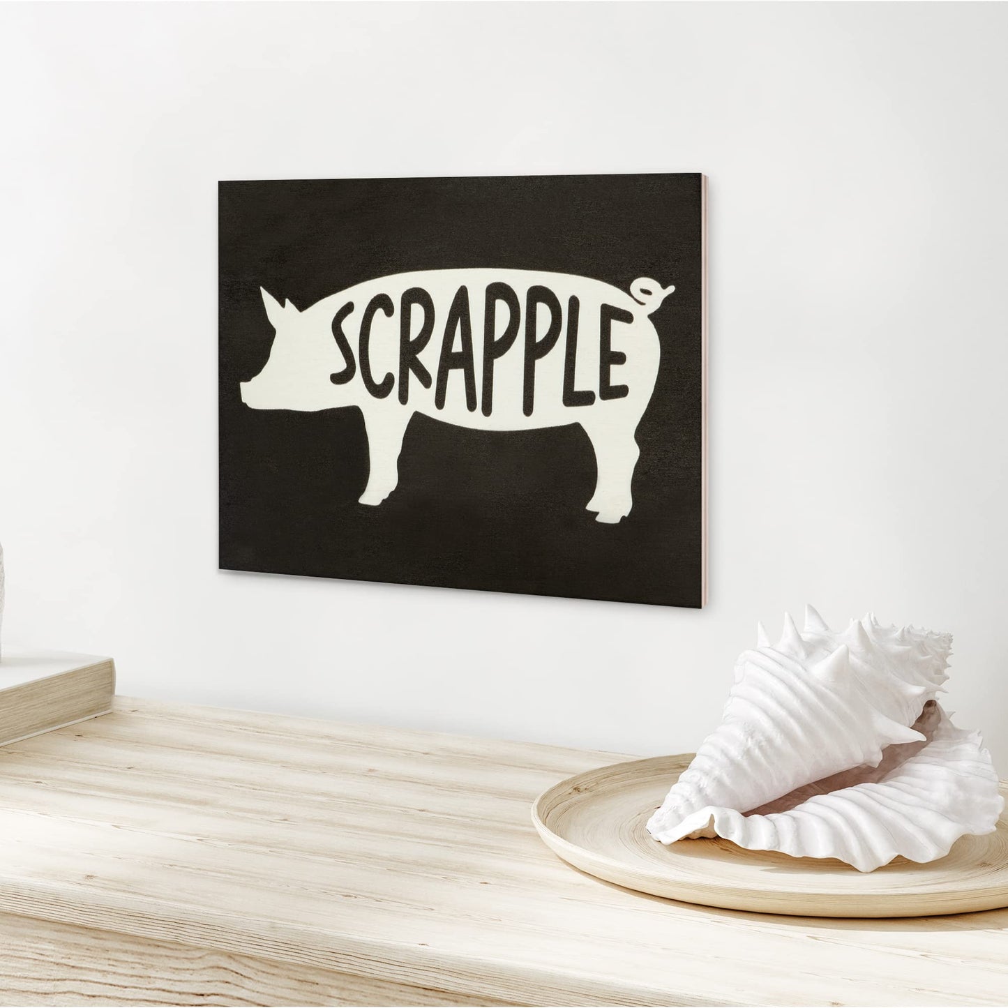 JennyGems Scrapple Sign Scrapple Pig, Delaware Gifts, Made in USA