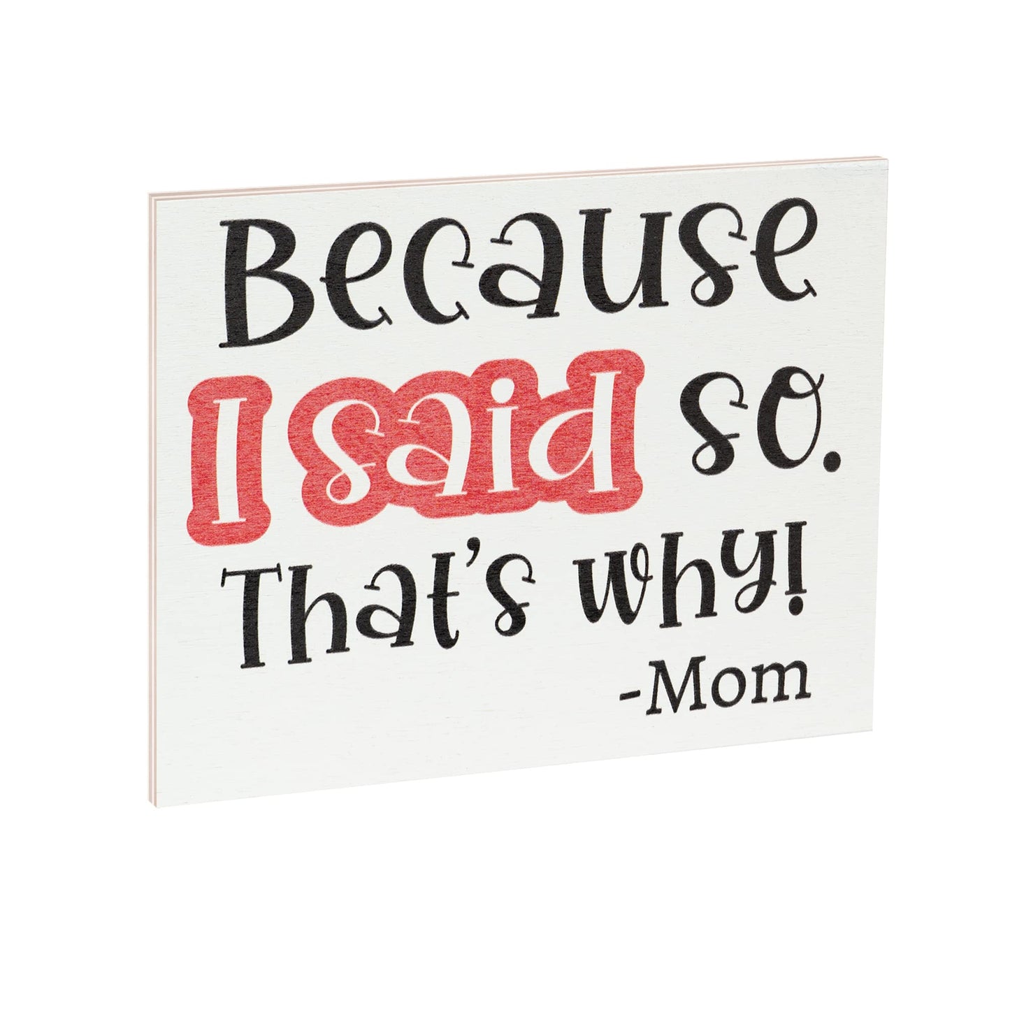 JennyGems Mom Gifts From Daughters, Mothers Day Gifts for Mom, Farmhouse Wall Decor, 7.25 x 6 Wooden Sign, Made in USA