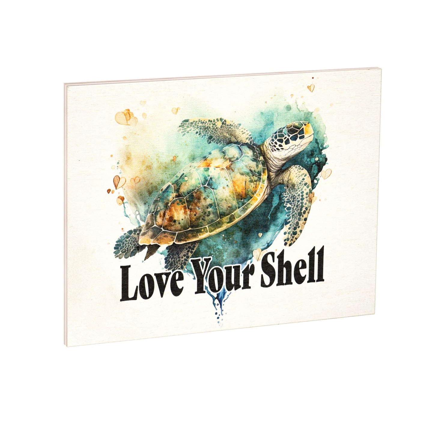 JennyGems Sea Turtle Decor, Ocean Theme Wall Art, Turtle Gifts, Wooden Beach Sign, Made in USA