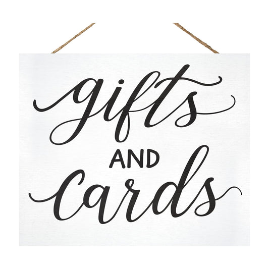 JennyGems Gifts and Cards Wedding Sign, Wedding Table Decor, 12x10 Inch Wood Sign, Birthday, Engagement, Bridal Shower Party Decor