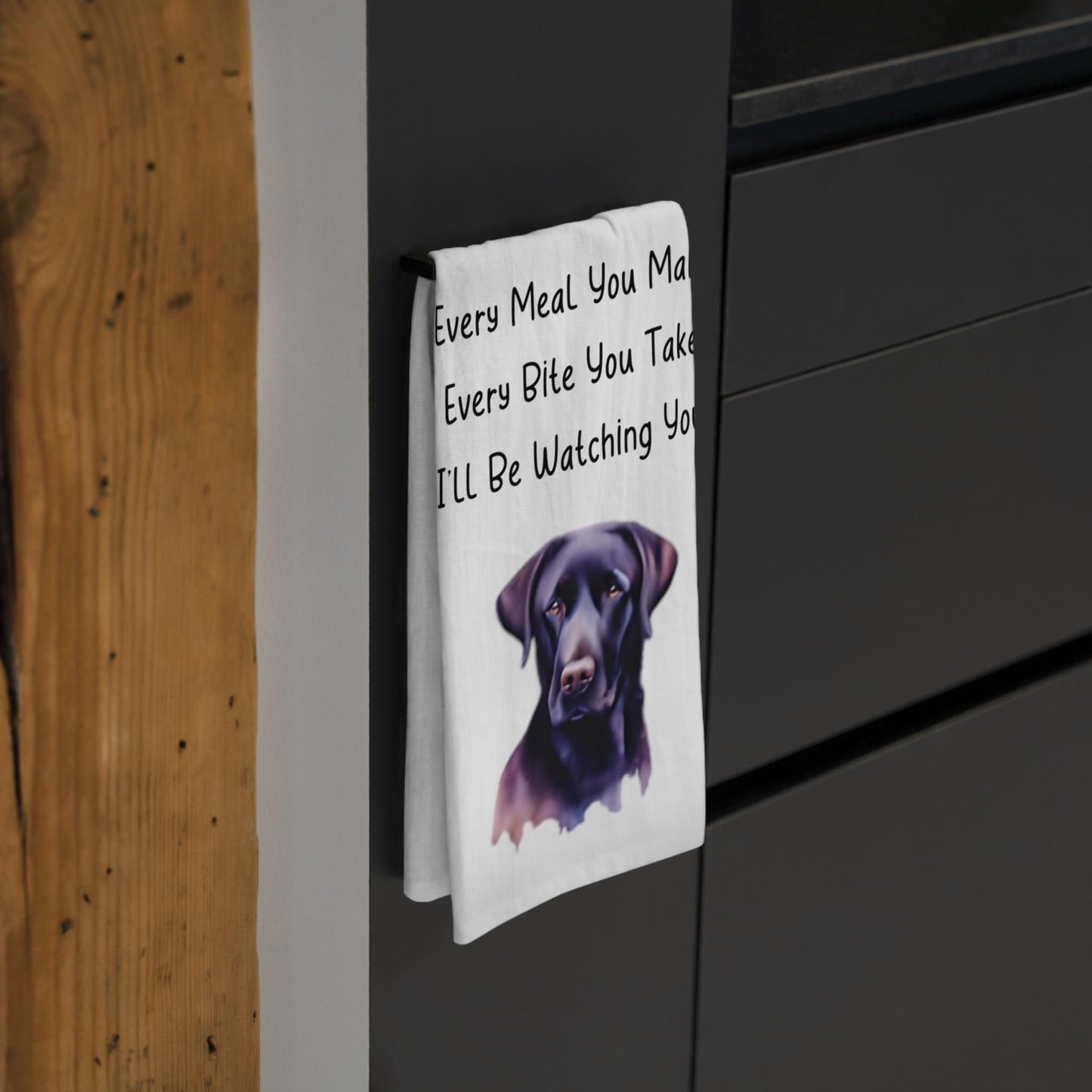 Funny Labrador Retriever Cotton Poly Tea Towel