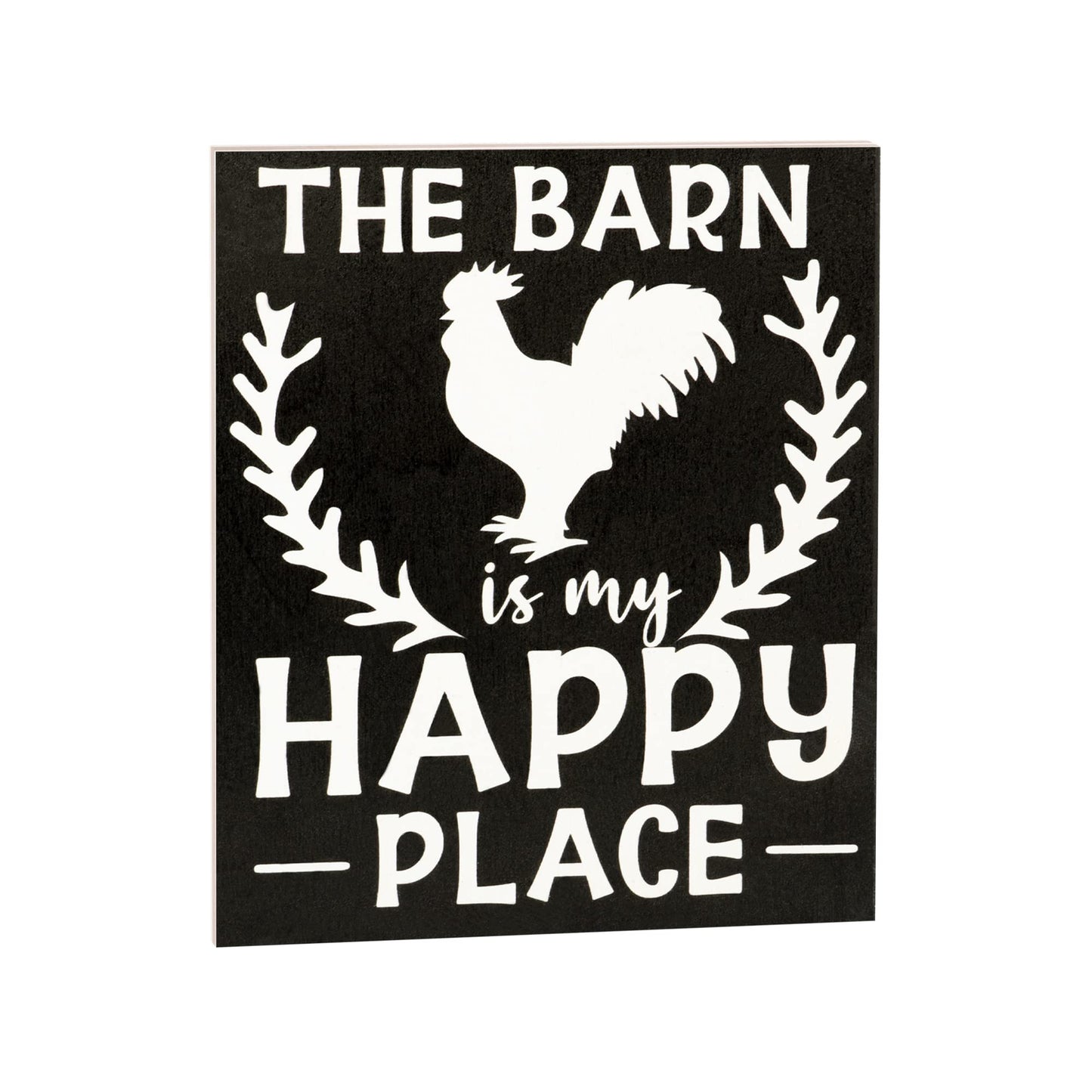 The Barn is My Happy Place Wooden Sign, Farmhouse Decor, Country Farm Gifts, Made in USA