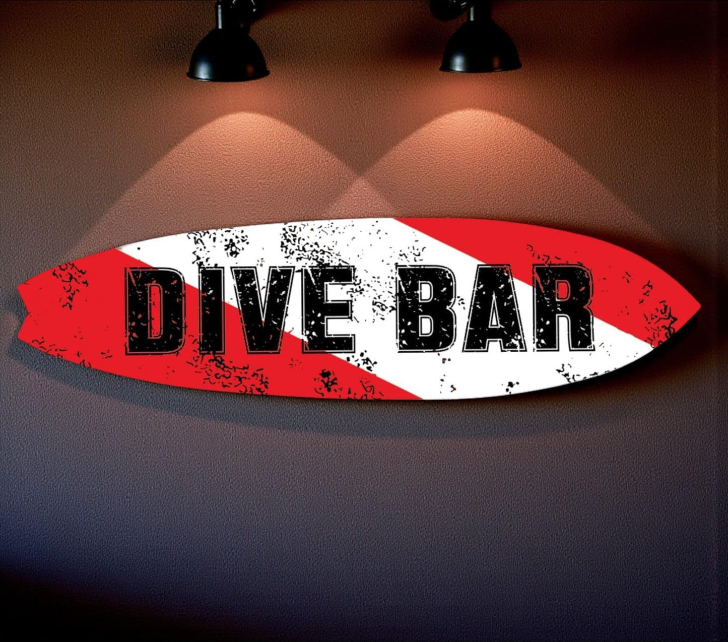 Dive Bar Surfboard Decorative Indoor Outdoor Beach House Decor