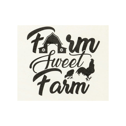 Farm Sweet Farm Wooden Farmhouse Wall Sign