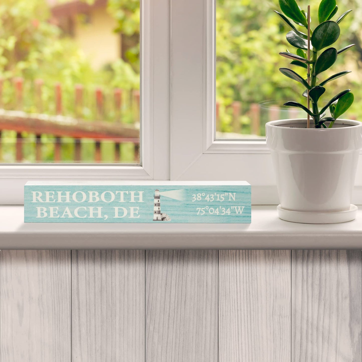 JennyGems Delaware Gifts, Rehoboth Beach Delaware Wooden Sign, Rehoboth Beach Souvenirs, Made in USA