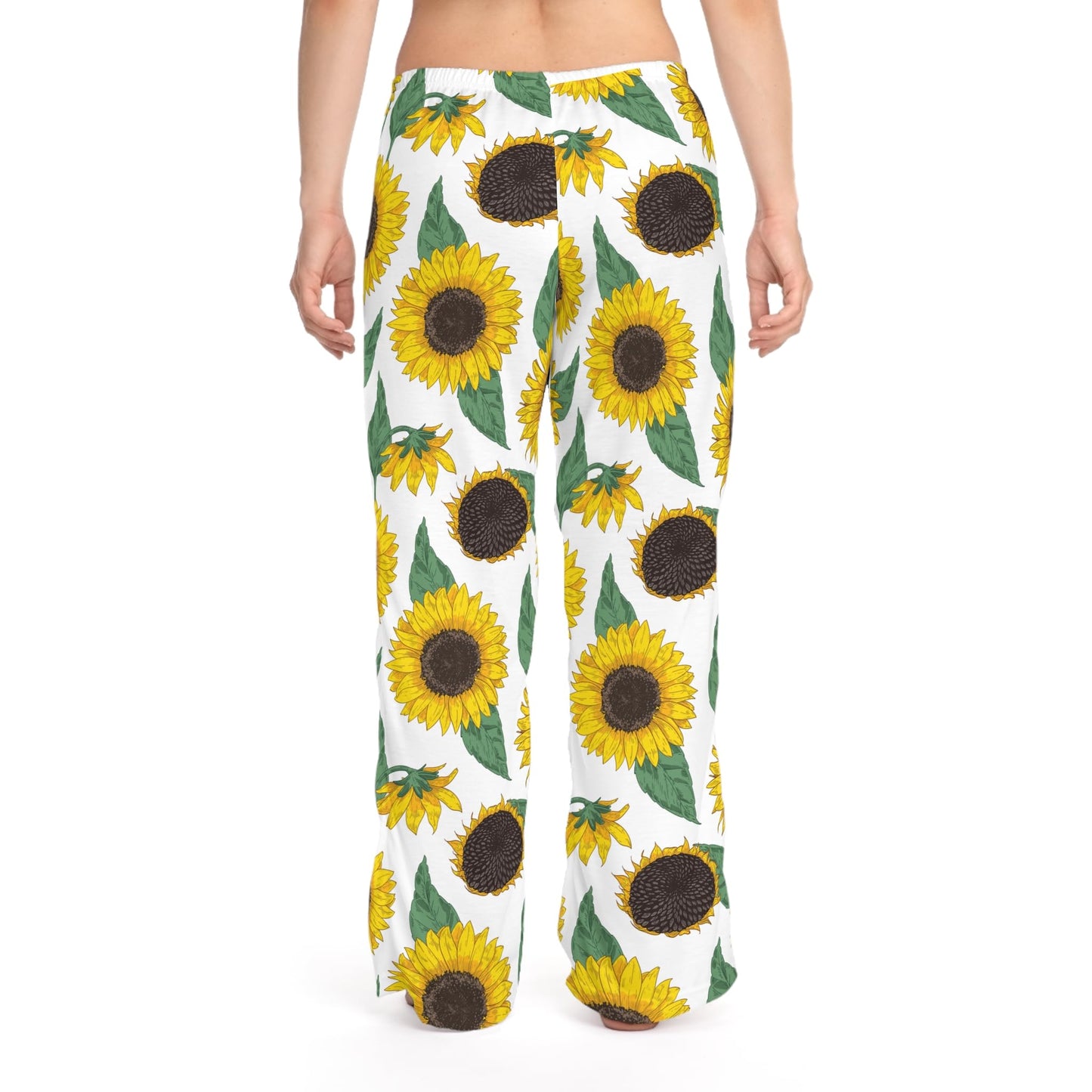 Womens Sunflower Pajama Pants, Cozy Loungewear Bottoms, Sunflower Gifts for Her, Comfortable Sleepwear