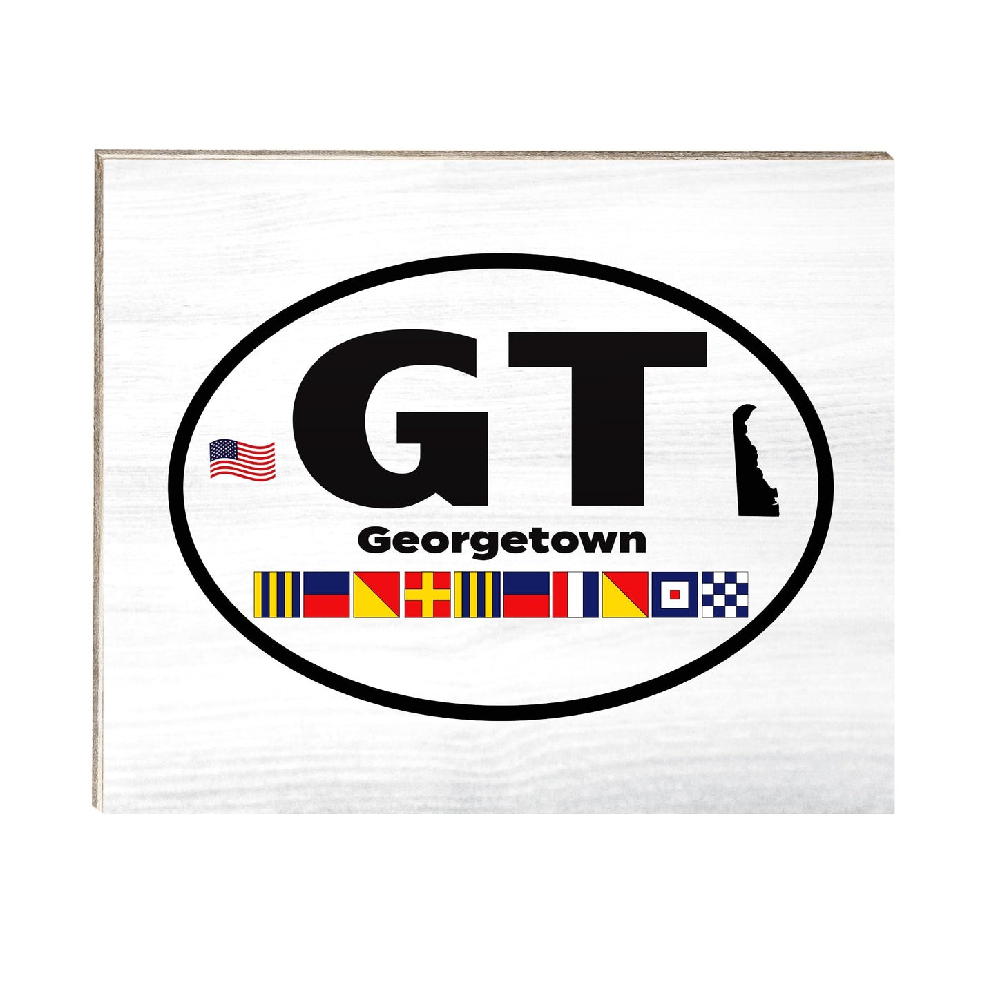 JennyGems Georgetown Delaware Gifts, Delaware Souvenirs, Tabletop and Wall Decor, Made in USA