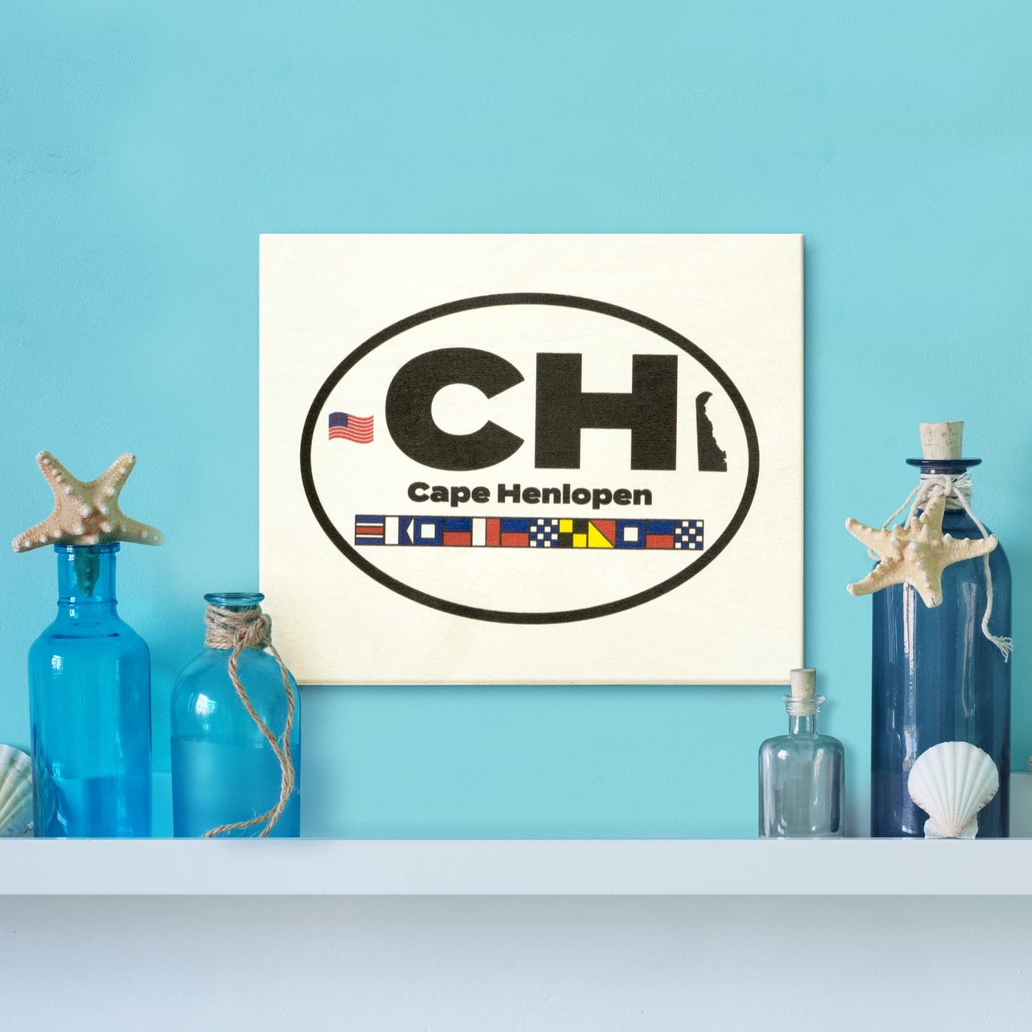 Cape Henlopen Delaware Lighthouse Wooden Sign