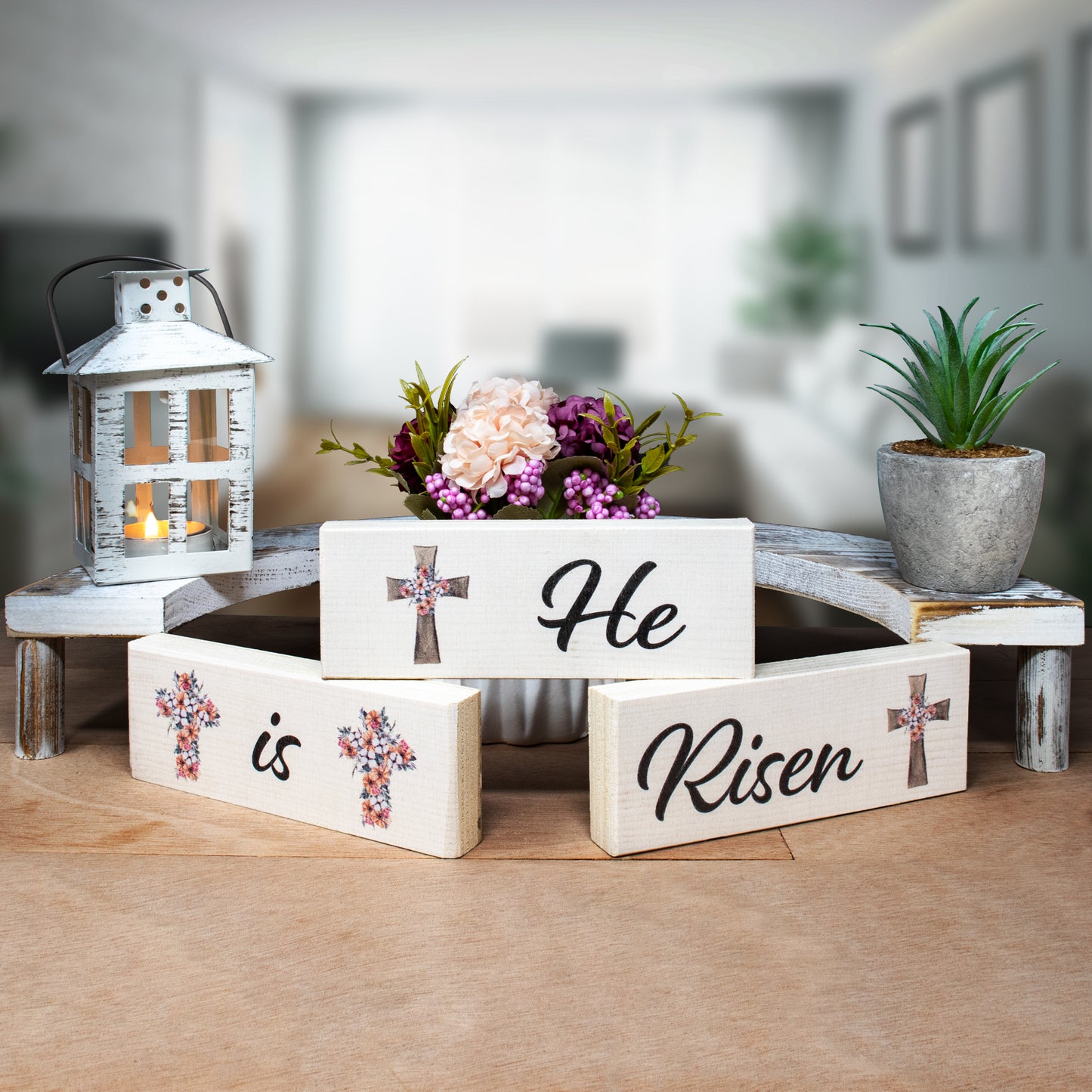 He Is Risen Easter Decor