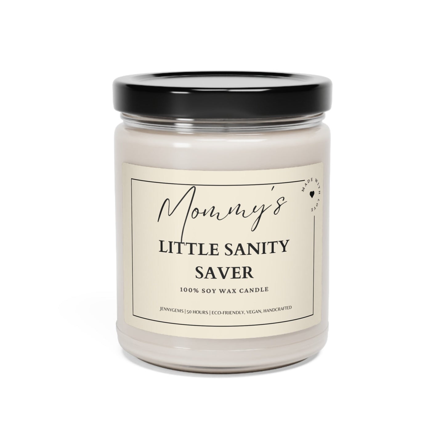 New Mom Gift Candle – ‘Mommy’s Little Sanity Saver’ | Funny Baby Shower Gift for New Moms, Postpartum Care, and Mom-to-Be Present