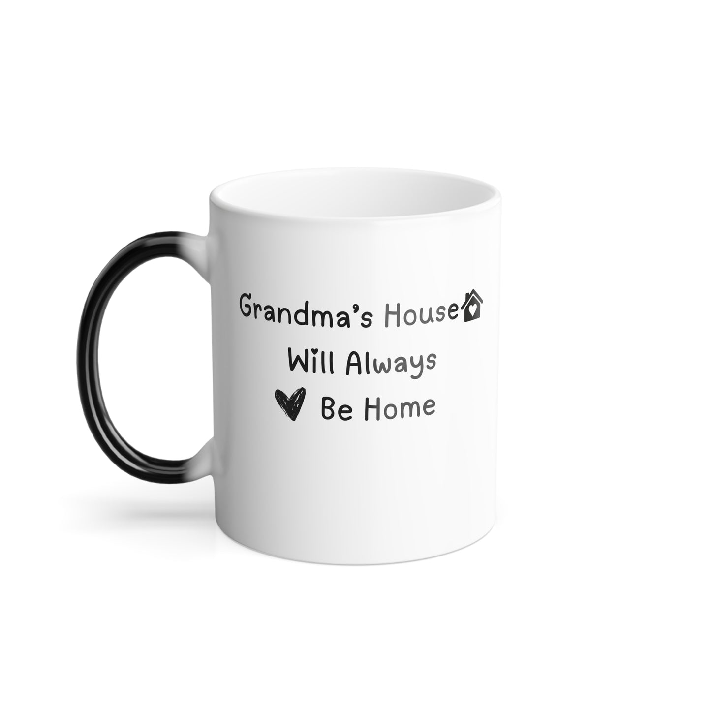 Grandma Gift, Grandma's House Will Always Be Home Color Morphing Mug, 11oz Mothers Day Gift for Grandma