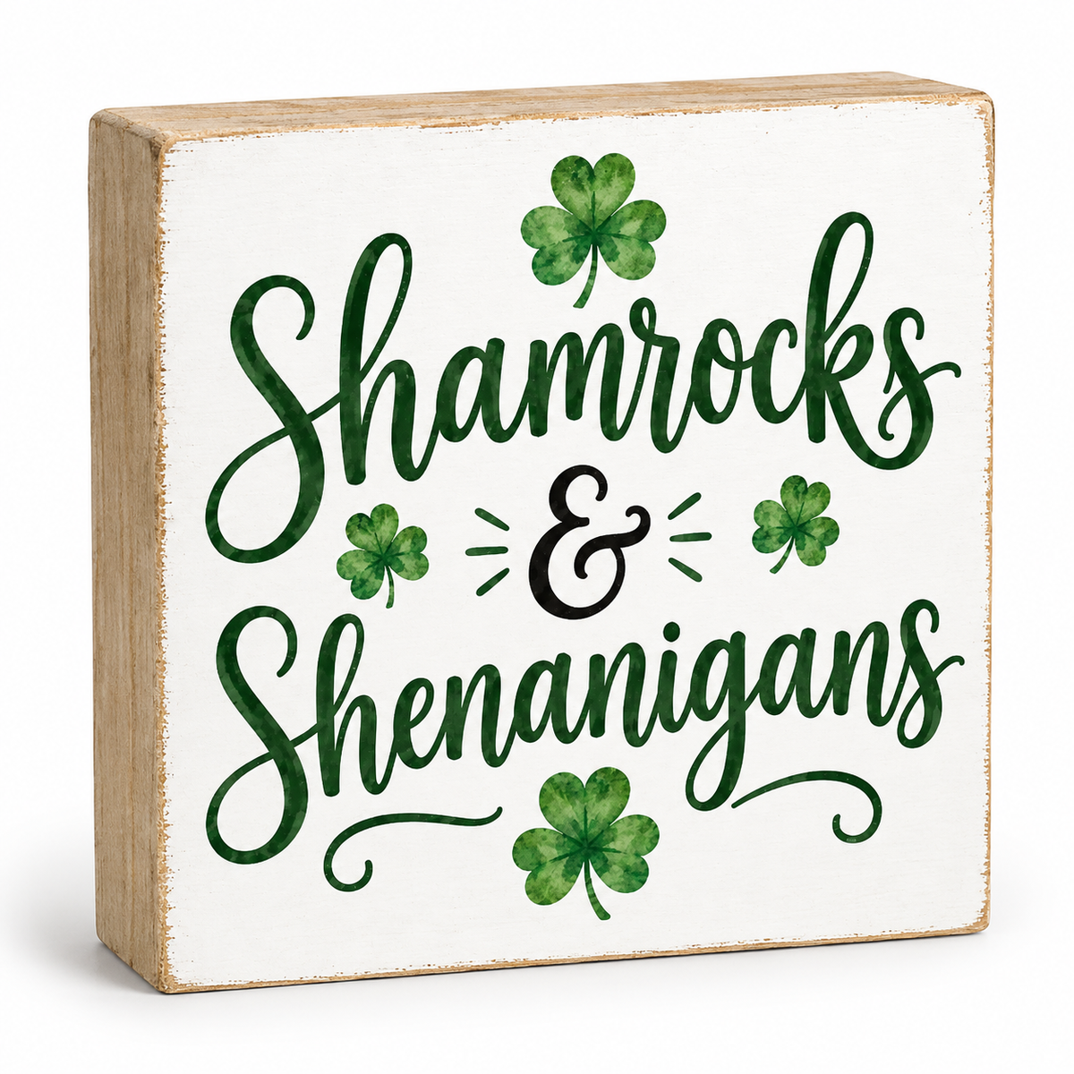 Shamrocks and Shenanigans Irish Decor Gift and St. Patricks Day