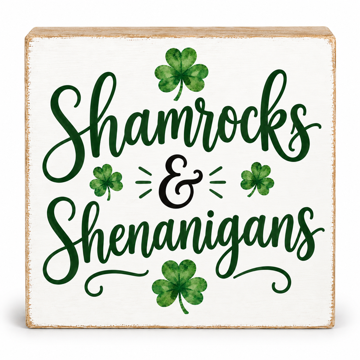 Shamrocks and Shenanigans Irish Decor Gift and St. Patricks Day