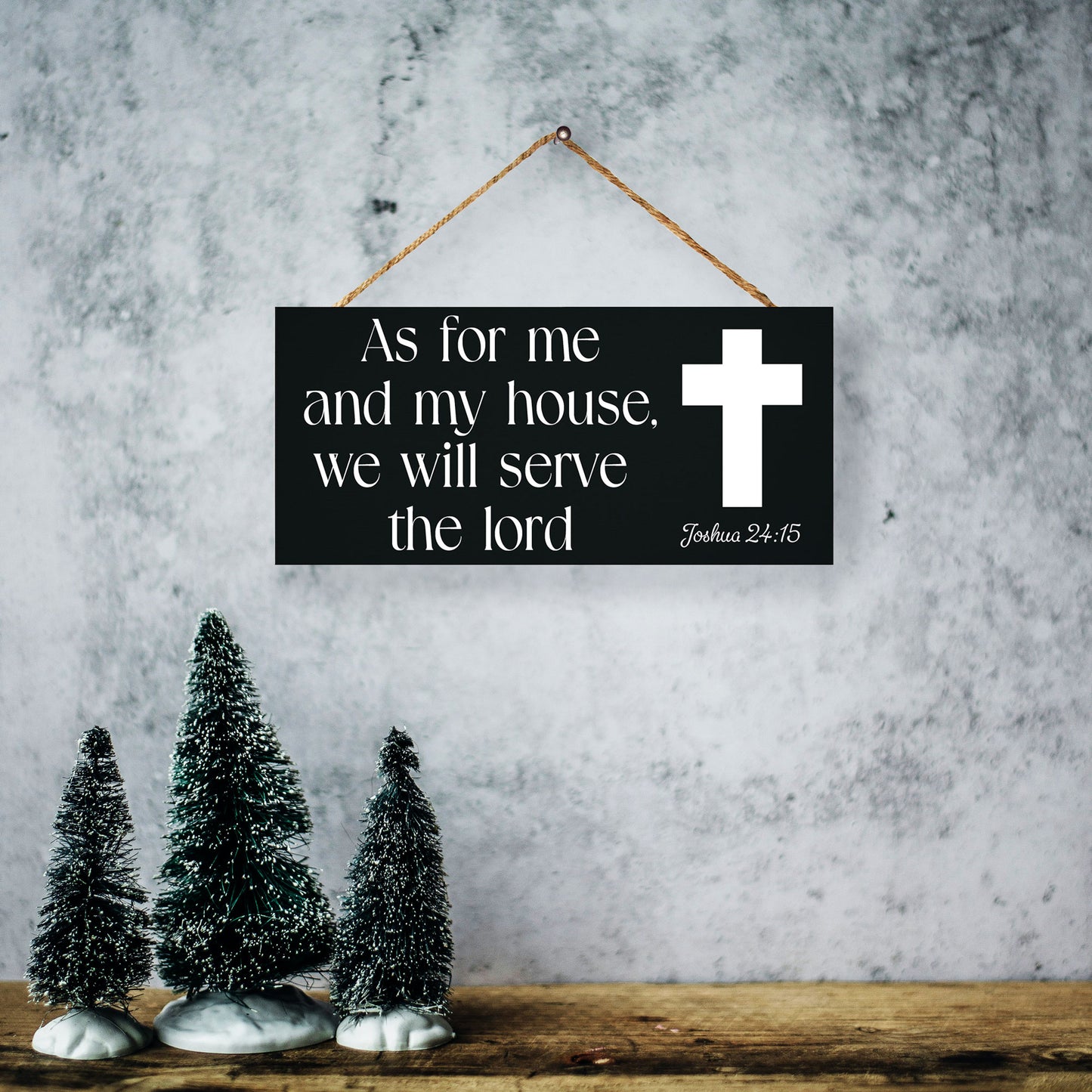 JennyGems As for Me and My House We Will Serve the Lord Inspirational Scripture Wall Art, Christian Wall Decor, Religious Gifts, Housewarmings