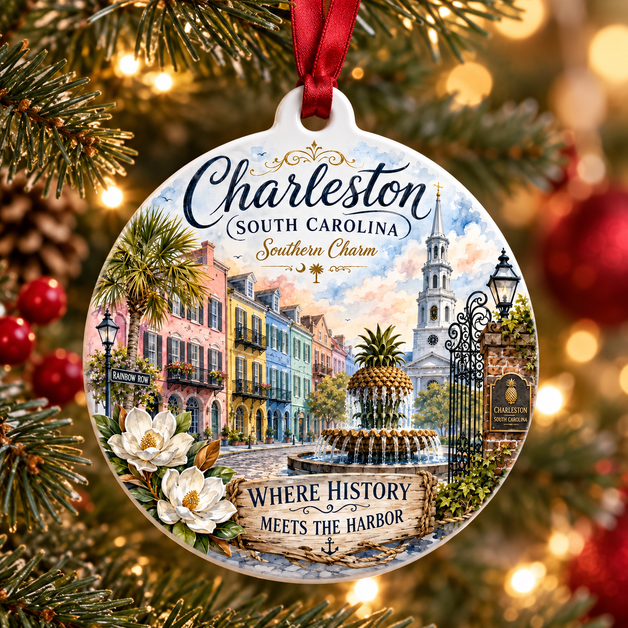 Charleston South Carolina Christmas Ornament
