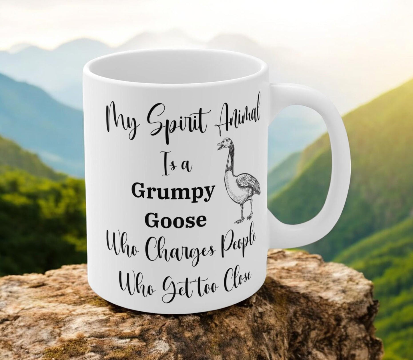 Grumpy Goose Spirit Animal 11oz Ceramic Coffee Mug